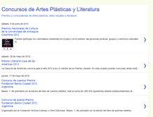 Tablet Screenshot of concursosdeartes.blogspot.com