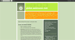 Desktop Screenshot of globalawarenessclub.blogspot.com