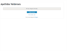 Tablet Screenshot of apellidosvaldenses.blogspot.com