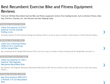 Tablet Screenshot of best-recumbent-exercise-bike-reviews.blogspot.com