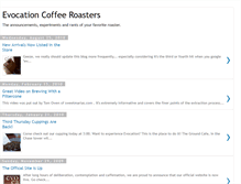 Tablet Screenshot of evocationcoffee.blogspot.com