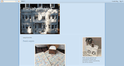 Desktop Screenshot of miniatyrmama.blogspot.com