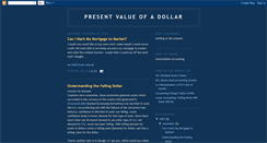 Desktop Screenshot of presentvalueofadollar.blogspot.com