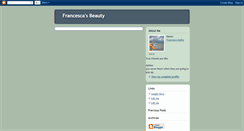 Desktop Screenshot of francescasbeautyblog.blogspot.com