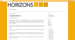 Desktop Screenshot of horizonsleadership.blogspot.com