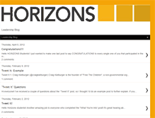 Tablet Screenshot of horizonsleadership.blogspot.com