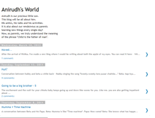 Tablet Screenshot of anirudhsworld.blogspot.com