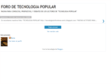 Tablet Screenshot of forodetecnologiapopular.blogspot.com
