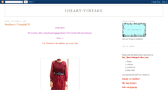 Desktop Screenshot of iheart-vintage.blogspot.com