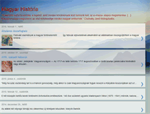 Tablet Screenshot of magyar-historia.blogspot.com