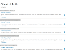 Tablet Screenshot of citadeloftruth.blogspot.com