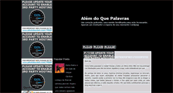 Desktop Screenshot of alemdoquepalavras.blogspot.com