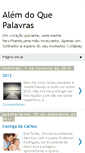 Mobile Screenshot of alemdoquepalavras.blogspot.com