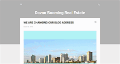 Desktop Screenshot of davaoboomingrealestate.blogspot.com