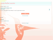 Tablet Screenshot of justin-bieber-secrets.blogspot.com