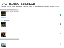 Tablet Screenshot of fotos-recuerdos-palabras.blogspot.com