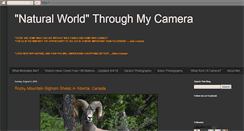 Desktop Screenshot of naturalworldthroughmycamera.blogspot.com