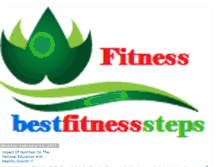 Tablet Screenshot of bestfitnesssteps.blogspot.com