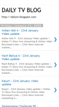 Mobile Screenshot of dailytvblog.blogspot.com