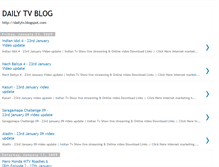 Tablet Screenshot of dailytvblog.blogspot.com