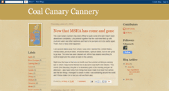 Desktop Screenshot of coalcanarycannery.blogspot.com