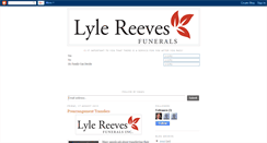 Desktop Screenshot of lylereevesfunerals.blogspot.com
