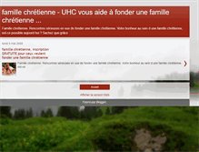 Tablet Screenshot of famille-chretienne.blogspot.com