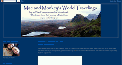 Desktop Screenshot of monkeysworldtravel.blogspot.com