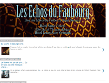 Tablet Screenshot of lesechosdufaubourg.blogspot.com