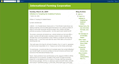 Desktop Screenshot of internationalfarming.blogspot.com