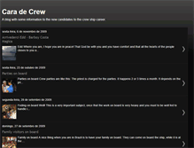 Tablet Screenshot of caradecrew.blogspot.com