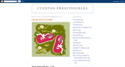 Desktop Screenshot of cuentosprescindibles.blogspot.com
