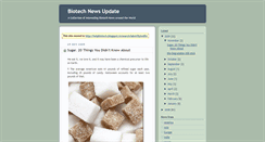 Desktop Screenshot of biotechnewsupdate.blogspot.com