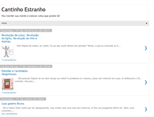 Tablet Screenshot of cantinhoestranho.blogspot.com