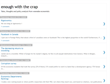 Tablet Screenshot of enoughwiththecrap.blogspot.com