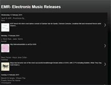 Tablet Screenshot of emr-electronicmusicreleases.blogspot.com
