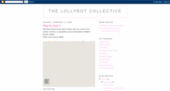 Desktop Screenshot of lollybot.blogspot.com