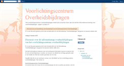 Desktop Screenshot of informatiemapoverheidsbijdragen.blogspot.com