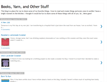 Tablet Screenshot of booksandyarn.blogspot.com