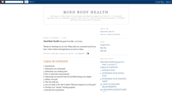 Desktop Screenshot of mindbodyhealth.blogspot.com