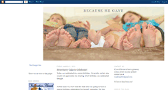 Desktop Screenshot of becausehegave.blogspot.com