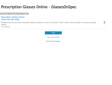 Tablet Screenshot of glassesonspec.blogspot.com