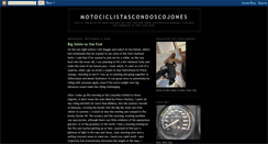 Desktop Screenshot of motociclistascondoscojones.blogspot.com