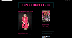 Desktop Screenshot of pepperrecouture.blogspot.com