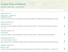 Tablet Screenshot of adailydoseofnatural.blogspot.com