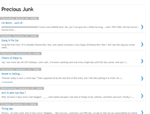 Tablet Screenshot of precious-junk.blogspot.com