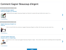Tablet Screenshot of commentgagnerbeaucoupdargentenligne.blogspot.com