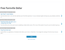 Tablet Screenshot of free-farmvillecash.blogspot.com