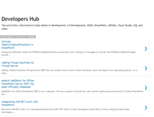 Tablet Screenshot of developers-hub.blogspot.com