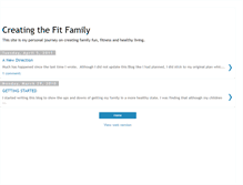 Tablet Screenshot of creatingthefitfamily.blogspot.com